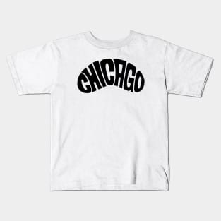 Chicago Bean Black Kids T-Shirt